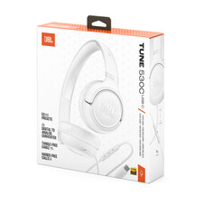JBL TUNE530C, kabelgebundener On-Ear Kopfhörer, weiß