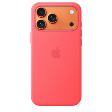 iPhone 17 Pro Max Silikon Case mit MagSafe - Guavepink