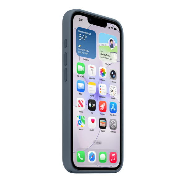Sie sehen das Produktbild 04 von iPhone 17e Silikon Case mit MagSafe – Maritimblau iPhone 17e Silikon Case mit MagSafe – Maritimblau