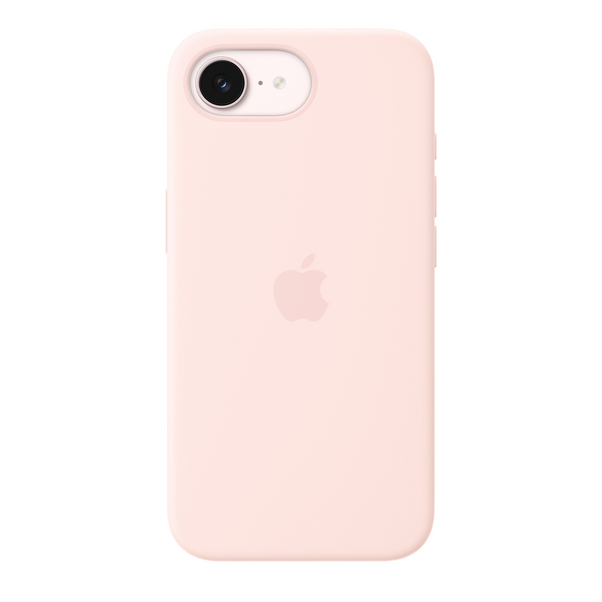 Sie sehen das Produktbild 01 von iPhone 17e Silikon Case mit MagSafe – Hellrosa iPhone 17e Silikon Case mit MagSafe – Hellrosa