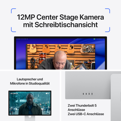 Studio Display XDR, Standardglas, VESA Mount Adapter (Standfuß nicht enthalten)