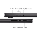 MacBook Pro 16" mit M5 Pro chip, 18-core CPU und 20-core GPU, 48GB, 1TB SSD, Space Schwarz