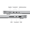 MacBook Pro 16" mit M5 Max chip, 18-core CPU und 32-core GPU, 36GB, 2TB SSD, Silber