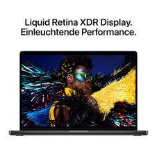 MacBook Pro 16" mit M5 Max chip, 18-core CPU und 40-core GPU, 48GB, 2TB SSD, Space Schwarz