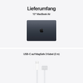 MacBook Air 13" mit M5 chip, 10-core CPU und 8-core GPU, 16GB, 512GB SSD, Mitternacht