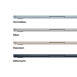MacBook Air 13" mit M5 chip, 10-core CPU und 10-core GPU, 24GB, 1TB SSD, Silber