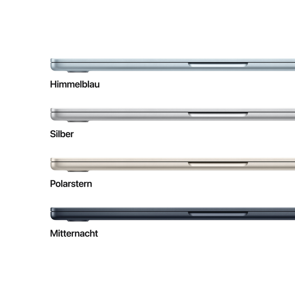 MacBook Air 13" mit M5 chip, 10-core CPU und 8-core GPU, 16GB, 512GB SSD, Himmelblau