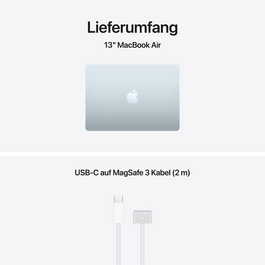 MacBook Air 13" mit M5 chip, 10-core CPU und 8-core GPU, 16GB, 512GB SSD, Himmelblau