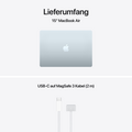 15" MacBook Air: Apple M5 Chip mit 10‑Core CPU und 10‑Core GPU, 512 GB SSD - Himmelblau