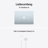 MacBook Air 15" mit M5 chip, 10-core CPU und 10-core GPU, 16GB, 512GB SSD, Himmelblau