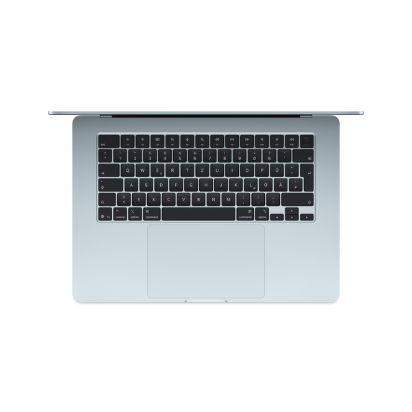 Sie sehen das Produktbild 02 von MacBook Air 15" mit M5 chip, 10-core CPU und 10-core GPU, 16GB, 1TB SSD, Himmelblau MacBook Air 15" mit M5 chip, 10-core CPU und 10-core GPU, 16GB, 1TB SSD, Himmelblau