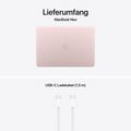 MacBook Neo 13" mit A18 Pro chip, 6-core CPU und 5-core GPU, 8GB, 256GB SSD, Blush
