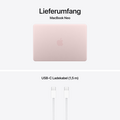 MacBook Neo 13" mit A18 Pro chip, 6-core CPU und 5-core GPU, 8GB, 512GB SSD, Touch ID, Blush