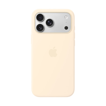 Sie sehen das Produktbild 01 von iPhone 17 Pro Max Silikon Case mit MagSafe - Vanille iPhone 17 Pro Max Silikon Case mit MagSafe - Vanille