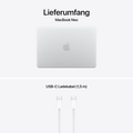 MacBook Neo 13" mit A18 Pro chip, 6-core CPU und 5-core GPU, 8GB, 512GB SSD, Touch ID, Silber