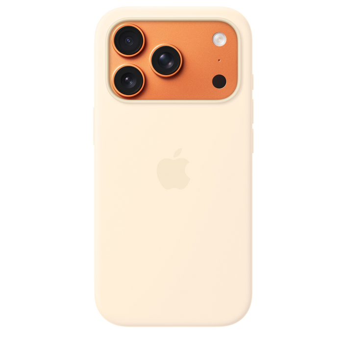 iPhone 17 Pro Silicone Case mit MagSafe, Vanille