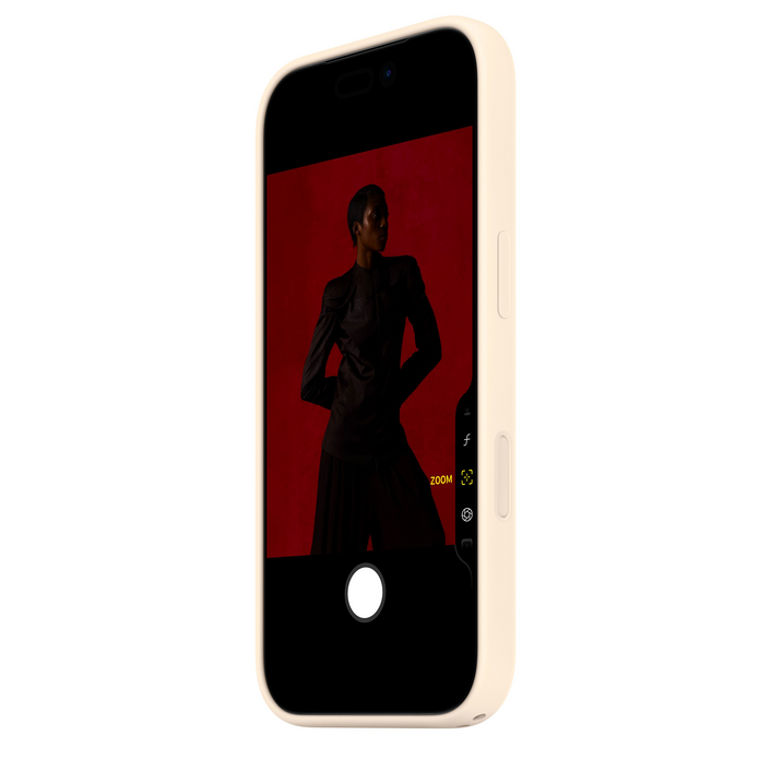 iPhone 17 Pro Silicone Case mit MagSafe, Vanille