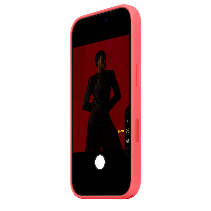 iPhone 17 Pro Silicone Case mit MagSafe, Helle Guave