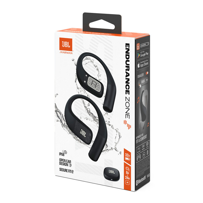 JBL Endurance Zone, Open-Ear-Sport-Kopfhörer, schwarz-weiss