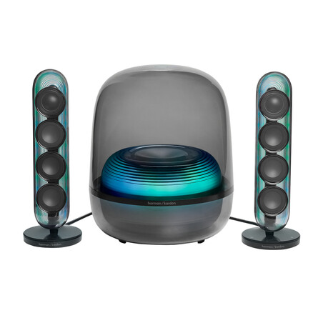 Harman/Kardon Soundsticks 5, 2.1-Kanal-Bluetooth-Lautsprecher mit HDMI und Beleuchtung, schwarz