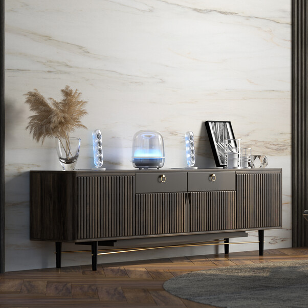 Harman/Kardon Soundsticks 5, 2.1-Kanal-Bluetooth-Lautsprecher mit HDMI und Beleuchtung, schwarz