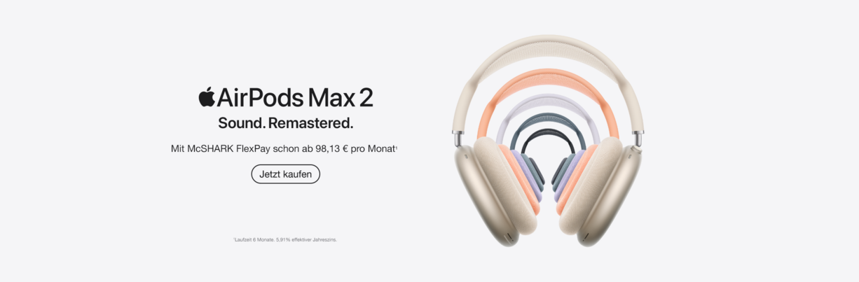 Startseitenbanner AirPods Max 2