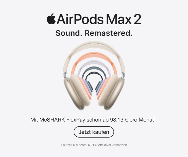 Startseitenbanner AirPods Max 2