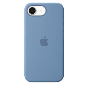 iPhone 16e Silikon Case − Winterblau