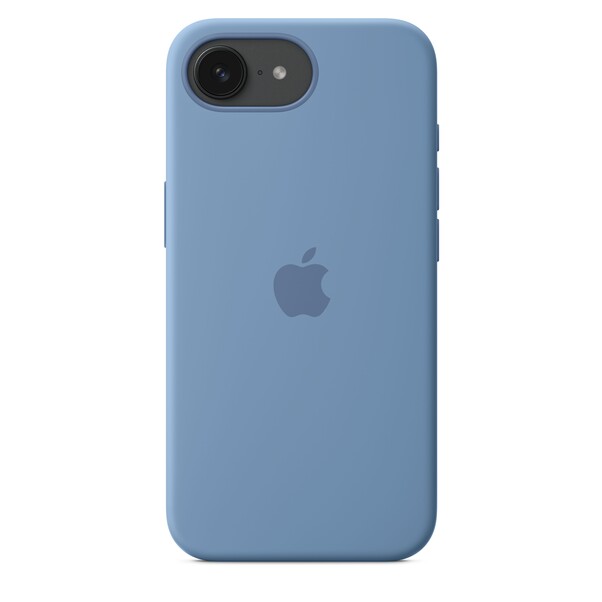 iPhone 16e Silikon Case − Winterblau