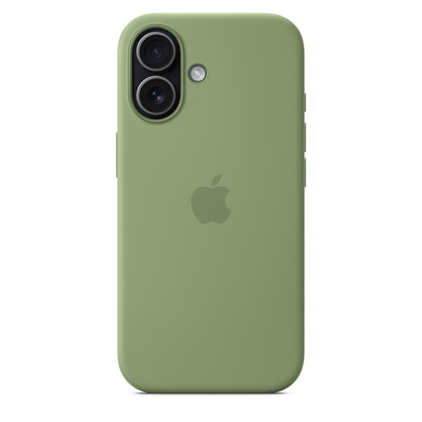 Sie sehen das Produktbild 05 von iPhone 17 Silikon Case mit MagSafe - Hellmoosgrün iPhone 17 Silikon Case mit MagSafe - Hellmoosgrün