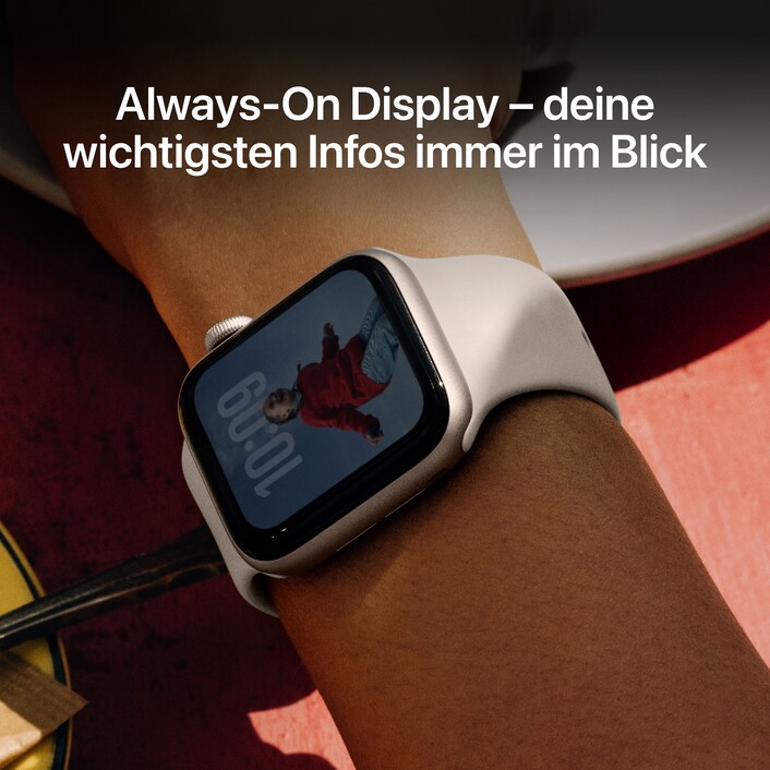 Sie sehen das Produktbild 05 von Apple Watch SE 3 GPS, 40 mm Aluminiumgehäuse Mitternacht, Sportarmband Mitternacht – M/L Apple Watch SE 3 GPS, 40 mm Aluminiumgehäuse Mitternacht, Sportarmband Mitternacht – M/L