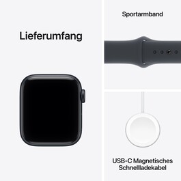 Sie sehen das Produktbild 08 von Apple Watch SE 3 GPS, 40 mm Aluminiumgehäuse Mitternacht, Sportarmband Mitternacht – M/L Apple Watch SE 3 GPS, 40 mm Aluminiumgehäuse Mitternacht, Sportarmband Mitternacht – M/L