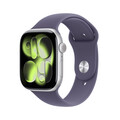 Apple Watch Series 11 GPS, 46 mm Aluminiumgehäuse Silber, Sportarmband Nebelviolett - M/L