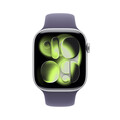 Apple Watch Series 11 GPS, 46 mm Aluminiumgehäuse Silber, Sportarmband Nebelviolett - M/L