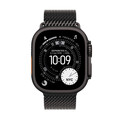 Apple Watch Ultra 3 GPS + Cellular, 49 mm Titangehäuse Schwarz, Milanaise Armband Titan Schwarz - Small