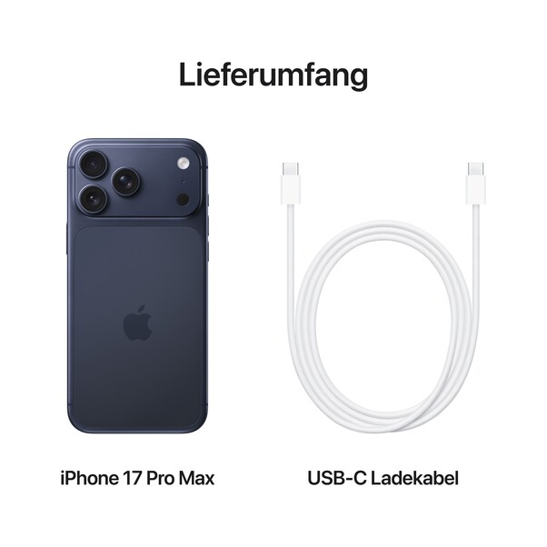 Sie sehen das Produktbild 08 von iPhone 17 Pro Max 256 GB Tiefblau iPhone 17 Pro Max 256 GB Tiefblau