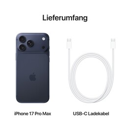 Sie sehen das Produktbild 08 von iPhone 17 Pro Max 256 GB Tiefblau iPhone 17 Pro Max 256 GB Tiefblau