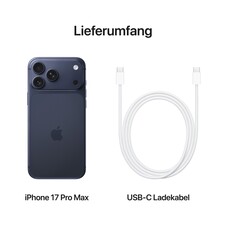 Sie sehen das Produktbild 08 von iPhone 17 Pro Max 256 GB Tiefblau iPhone 17 Pro Max 256 GB Tiefblau
