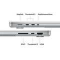 14" MacBook Pro: Apple M5 Pro Chip mit 15‑Core CPU und 16‑Core GPU, 1 TB SSD - Silber