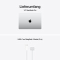 14" MacBook Pro: Apple M5 Pro Chip mit 15‑Core CPU und 16‑Core GPU, 1 TB SSD - Silber