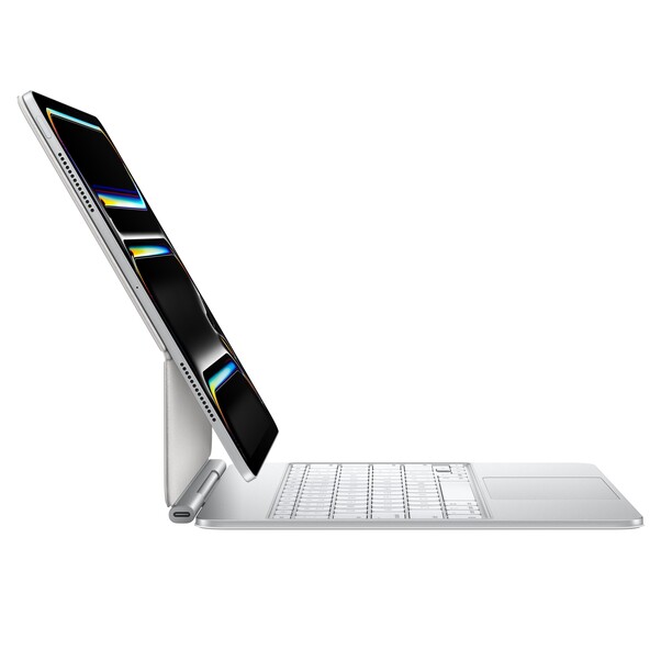 Sie sehen das Produktbild 02 von Magic Keyboard für 13" iPad Pro (M4) - Deutsch - Weiß Magic Keyboard für 13" iPad Pro (M4) - Deutsch - Weiß