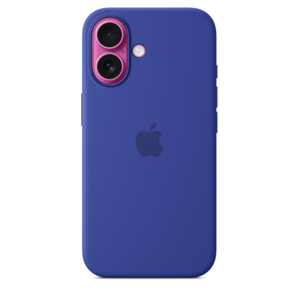 Sie sehen das Produktbild 03 von iPhone 16 Silikon Case mit MagSafe – Ultramarin iPhone 16 Silikon Case mit MagSafe – Ultramarin