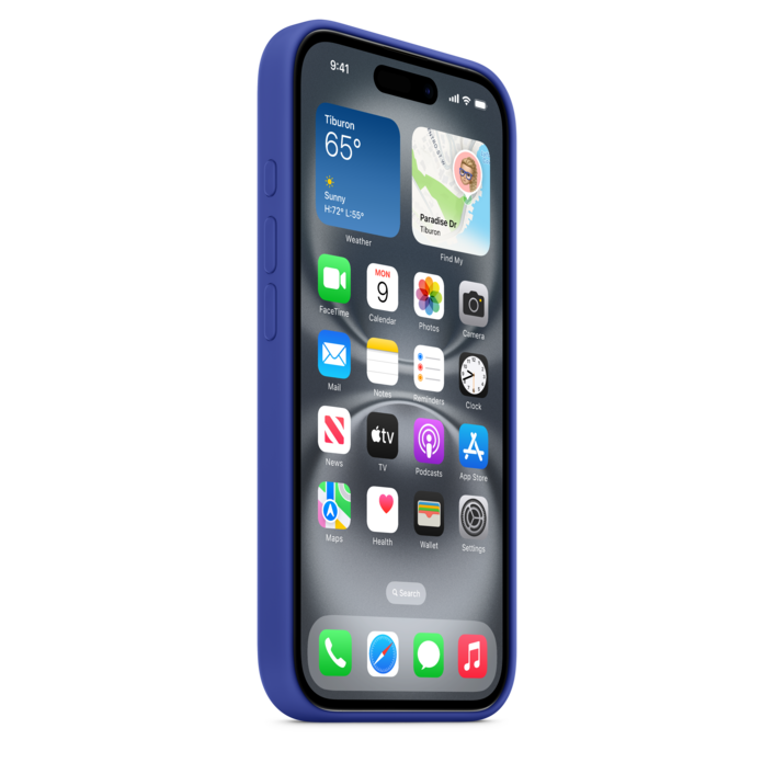 Sie sehen das Produktbild 05 von iPhone 16 Silikon Case mit MagSafe – Ultramarin iPhone 16 Silikon Case mit MagSafe – Ultramarin
