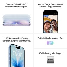 Sie sehen das Produktbild 06 von iPhone 17 256 GB Schwarz iPhone 17 256 GB Schwarz