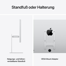 Sie sehen das Produktbild 07 von Studio Display XDR – Standardglas – neigungs- und höhenverstellbarer Standfuß Studio Display XDR – Standardglas – neigungs- und höhenverstellbarer Standfuß