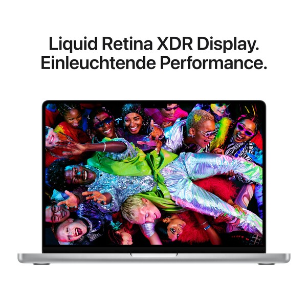 14" MacBook Pro: Apple M5 Max Chip mit 18‑Core CPU und 32‑Core GPU, 2 TB SSD - Silber