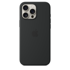Sie sehen das Produktbild 02 von iPhone 16 Pro Max Silikon Case mit MagSafe − Schwarz iPhone 16 Pro Max Silikon Case mit MagSafe − Schwarz