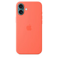 Sie sehen das Produktbild 03 von iPhone 16 Plus Silikon Case mit MagSafe – Mandarine iPhone 16 Plus Silikon Case mit MagSafe – Mandarine