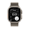 Apple Watch Ultra 3 GPS + Cellular, 49 mm Titangehäuse Natur, Milanaise Armband Titan Natur - Medium