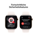 Apple Watch Series 11 GPS + Cellular, 46 mm Titangehäuse Gold, Sportarmband Blassrosa - M/L